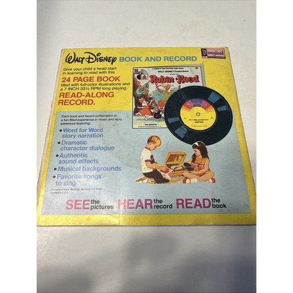 Disney's See, Hear & Read Book & 33 1/3" RPM Record, Lady & the Tramp, INV 65823 - Picture 2 of 9